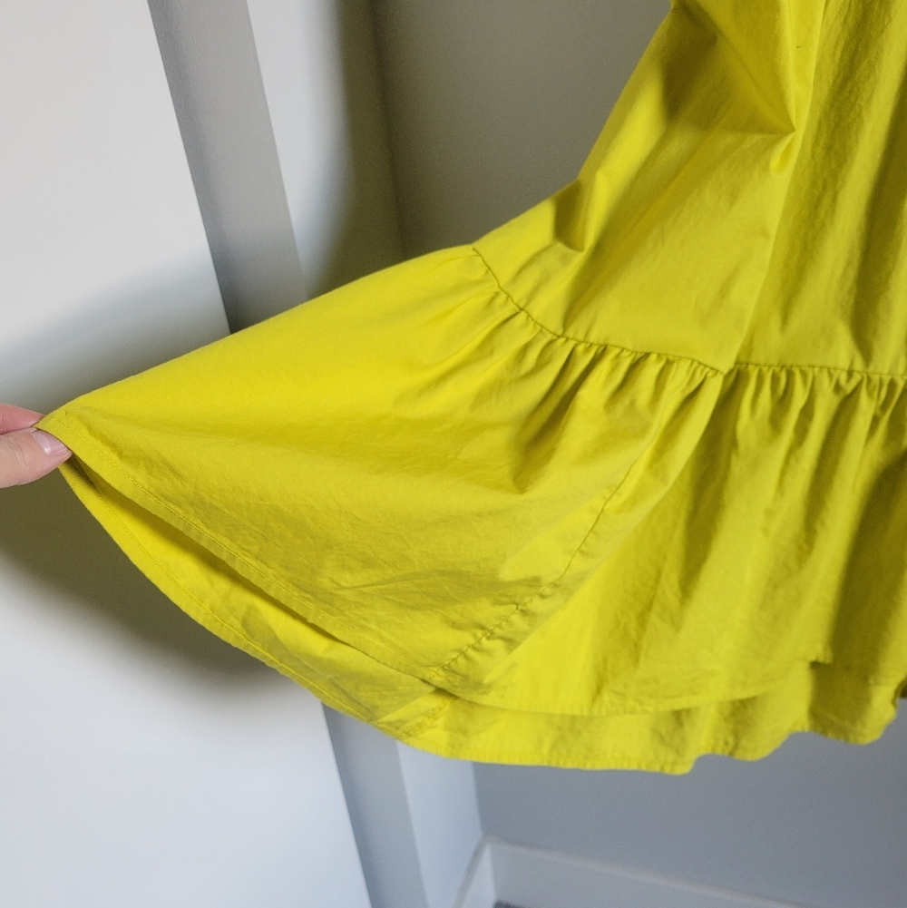 GAP V-Neck Maxi Tank Dress in Sulphur Green Womens Size Medium - Picture 4 of 11